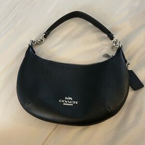 NWOT Coach Black Crescent Small Shoulder Bag